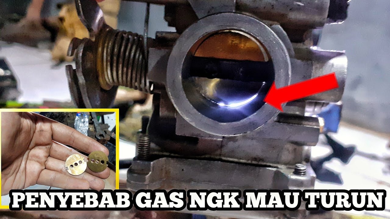 CARA GANTI KOIN MIO, PENYEBAB MIO NGEMPOS, GAS MIO TIDAK MAU TURUN, NGEMPOS RPM  ATAS