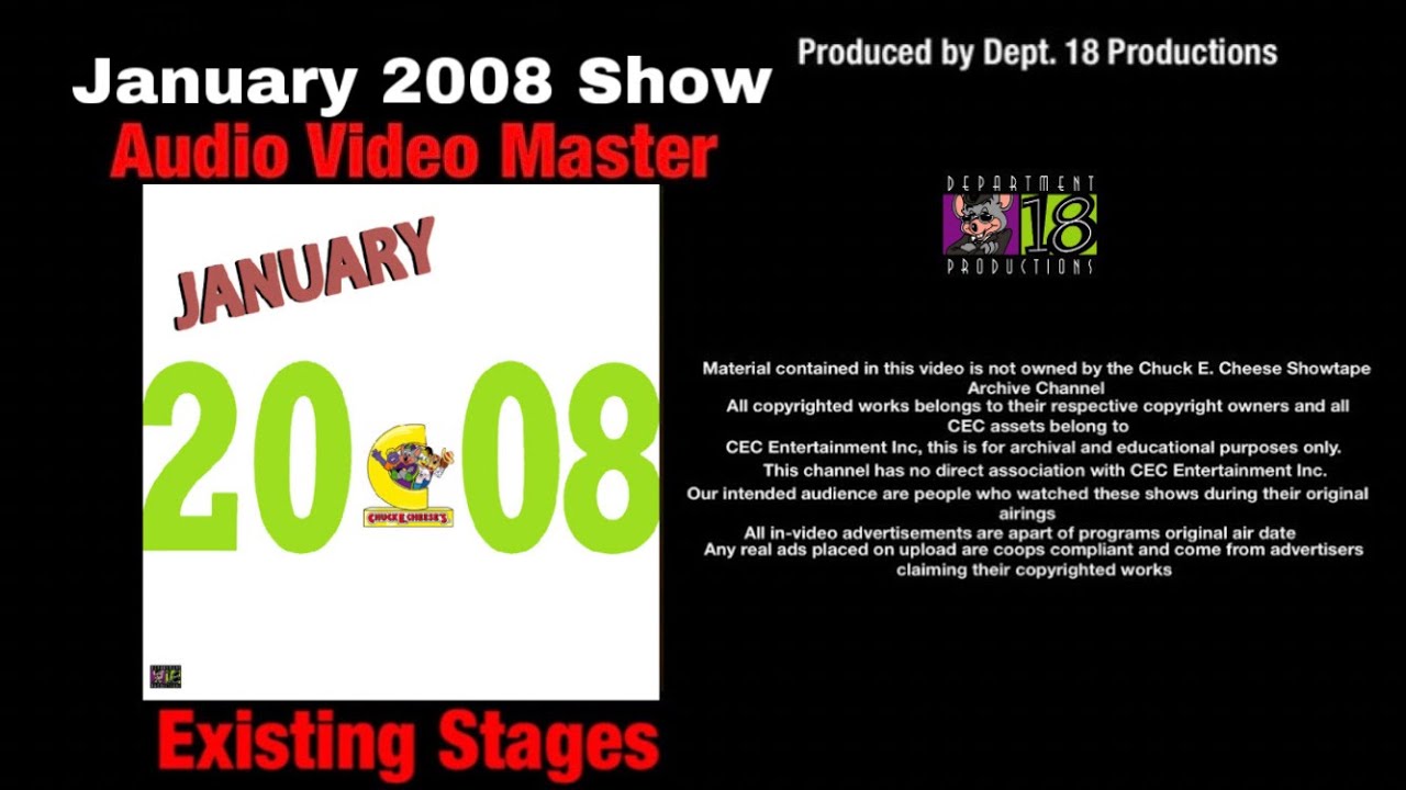 Chuck E. Cheese January 2008 Show (Existing Stages)