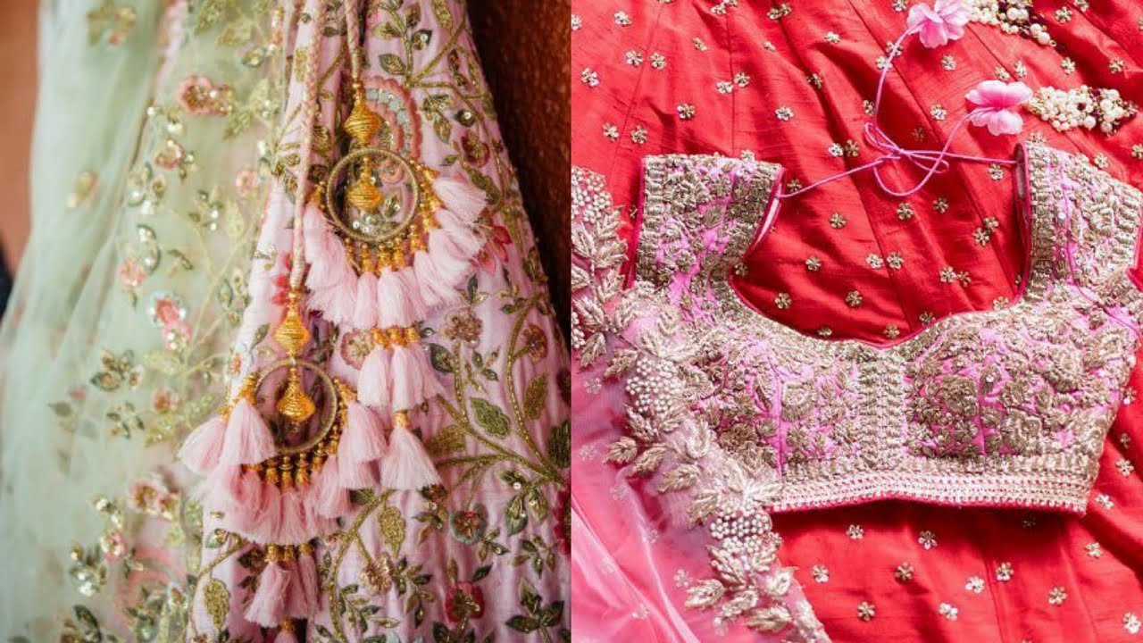 Single Designer Lehenge 250₹ से जिनका आपको इंतेज़ार था Handwork Bridal Garlish Lehenge Urbanhill