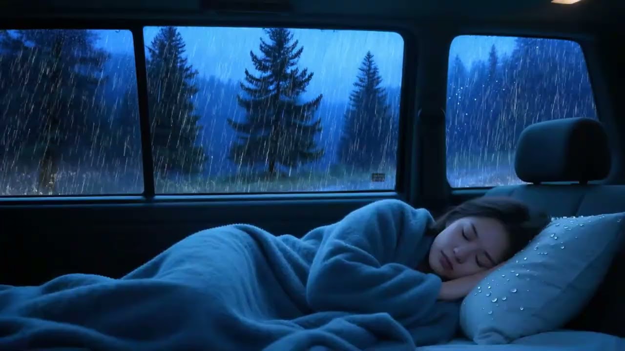 Chuva Noturna Profunda ⛈ Sons Calmantes para Dormir Rapidamente