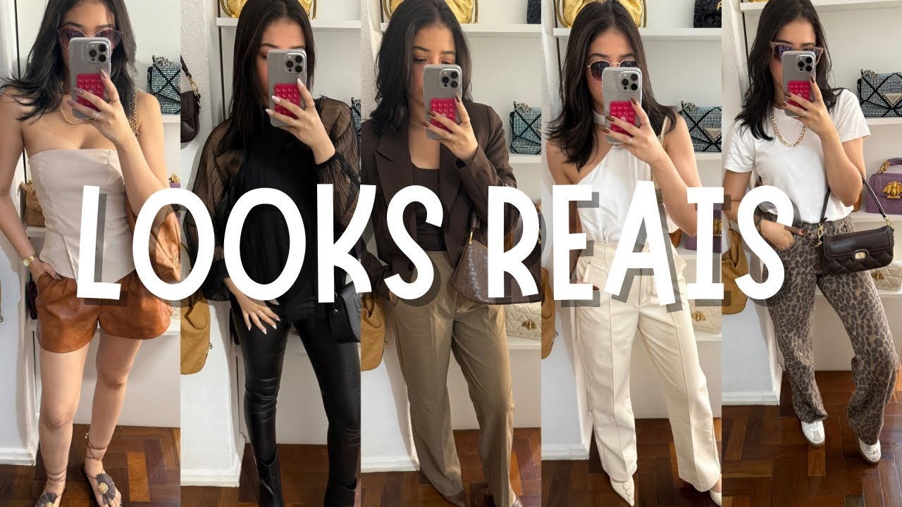 UMA SEMANA DE LOOKS REAIS! LOOK TRABALHO + LOOK CINEMA + LOOKS DIA A DIA