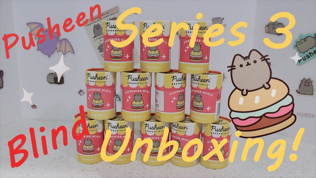 🍔 Pusheen Series 3 Surprise Blind Unbox Mini Figures!