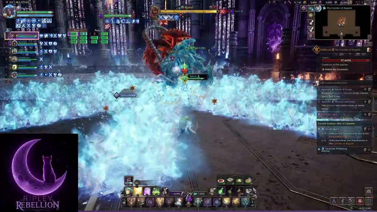 Throne and Liberty Calanthia Hard Mode Gate 2 Clear Healer POV