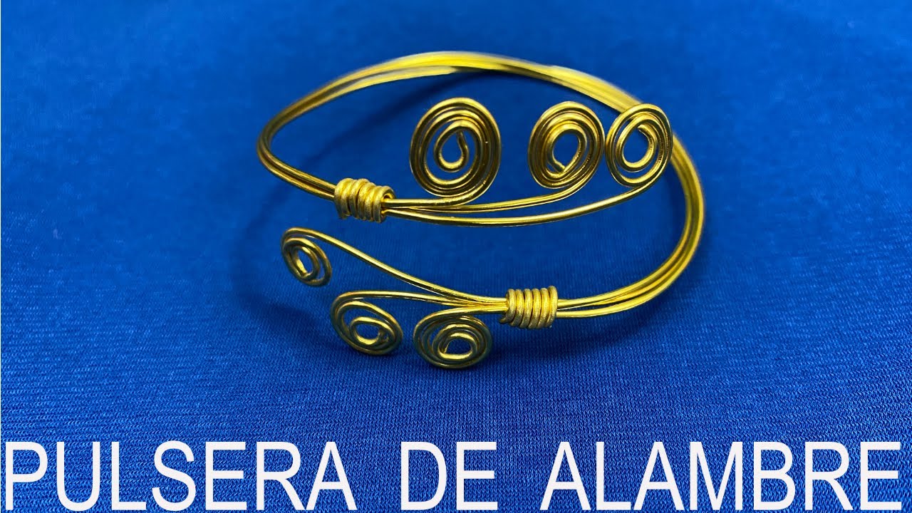 COMO HACER PULSERA DE ALAMBRE 💎💍