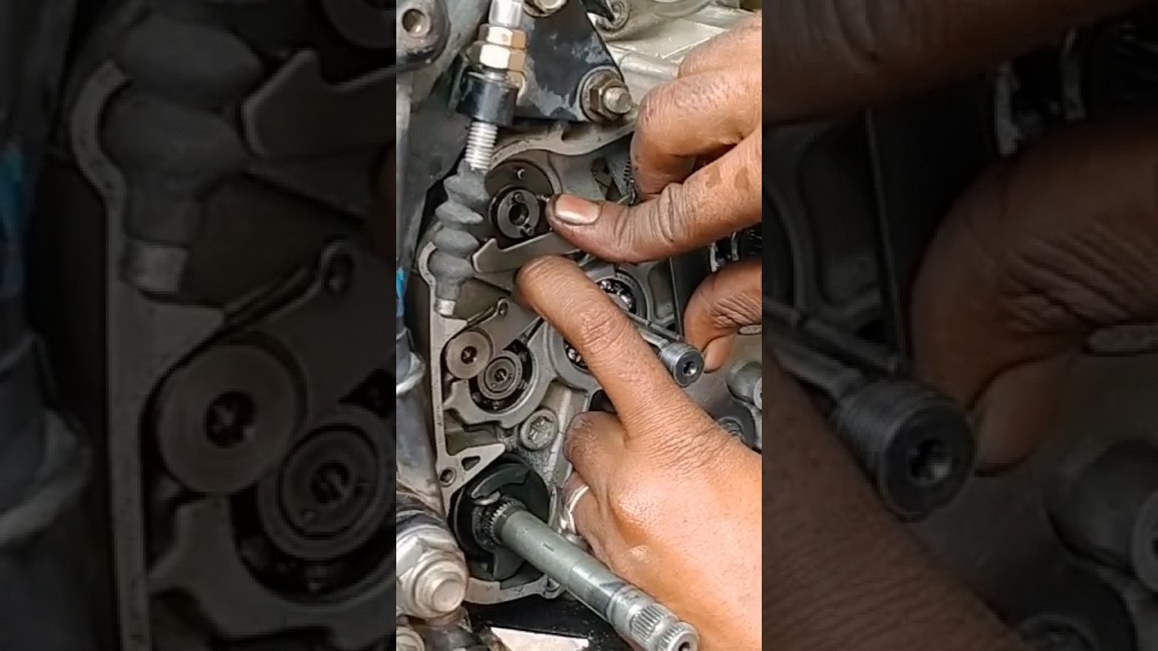 Hero Splendor Plus Gear Shaft Fitting #gear #gearshaft #automobile