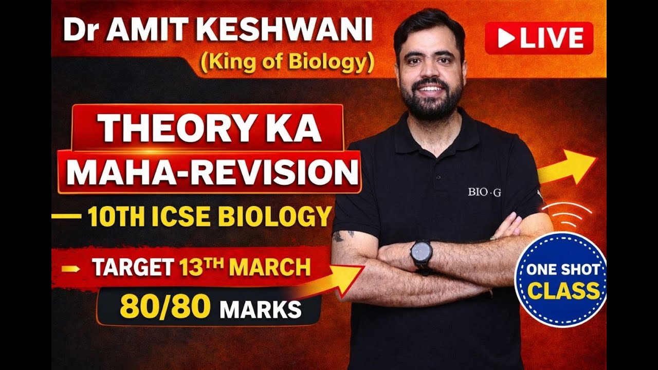 10th ICSE | THEORY KA MAHA REVISION |One Shot |Live