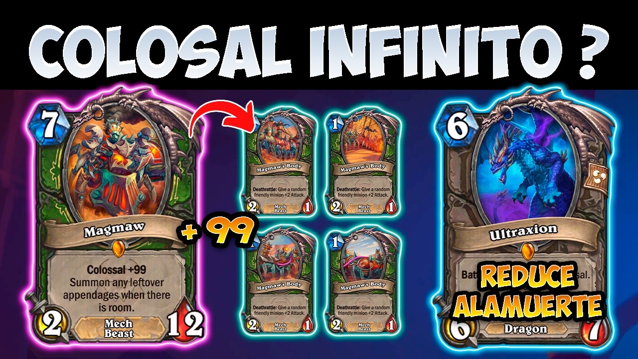 COLOSAL INFINITO (?) y REDUCCIÒN para ALAMUERTE !!│HEARTHSTONE CATACLISMO