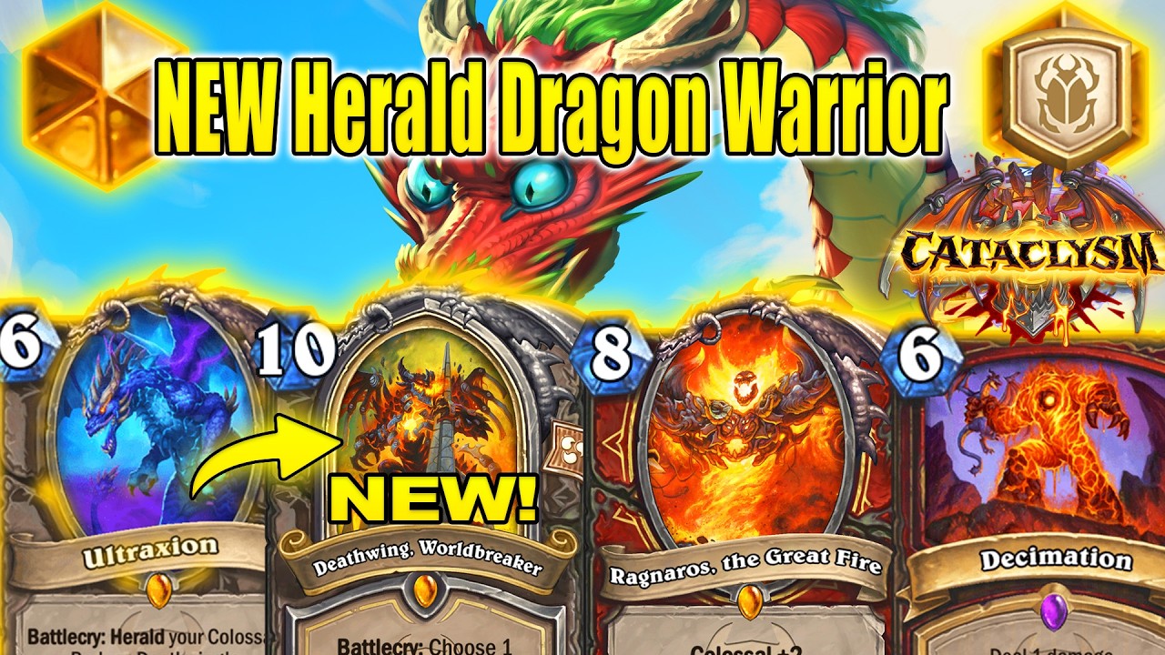 NEW Herald Dragon Warrior Deck To Craft NOW And Climb Ranks At New Expansion CATACLYSM | Hearthstone