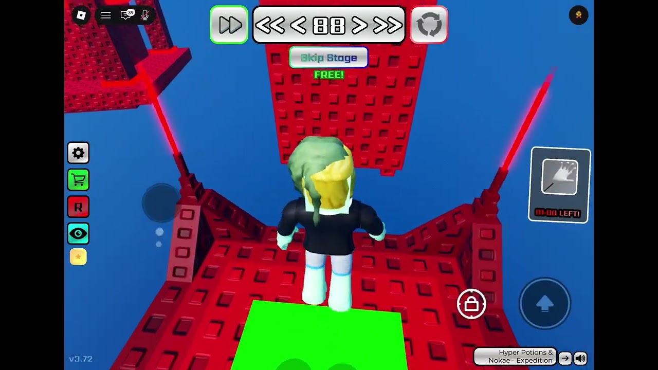 Beating a obby