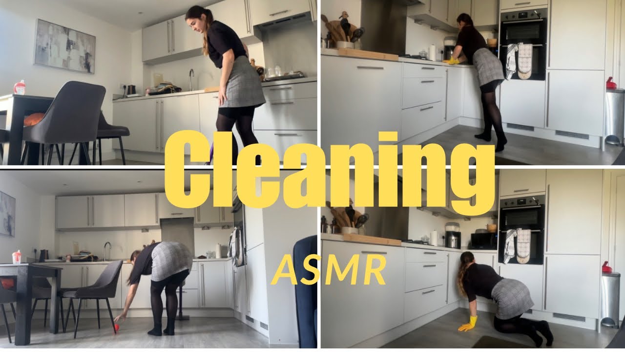 Relaxing Cleaning ASMR | Deep Kitchen Clean & Gentle Real Sounds