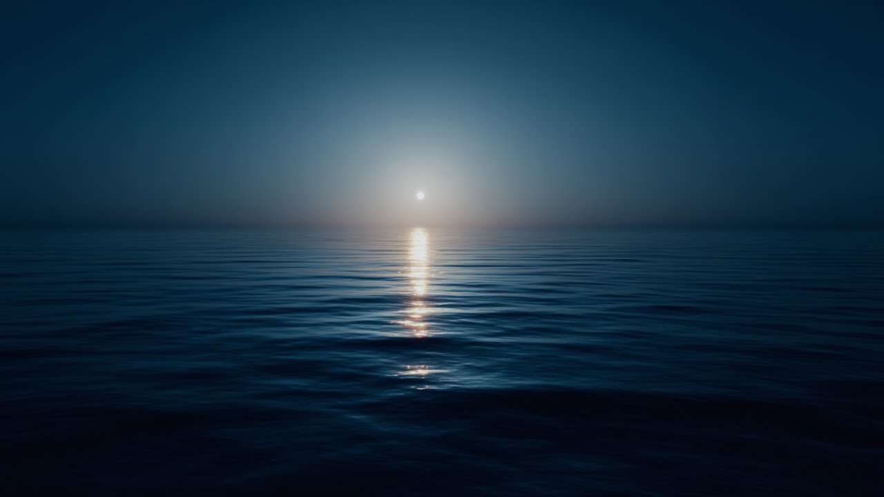 Water Sounds for Deep Sleep - Midnight Ocean Calm (10 Hours)