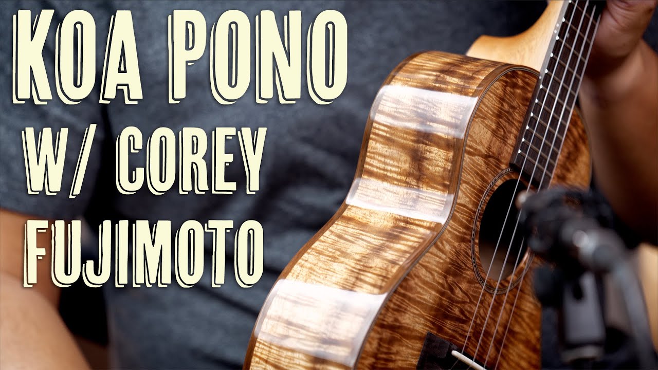 Pono Limited Koa Master Series w 5 Different String Sets