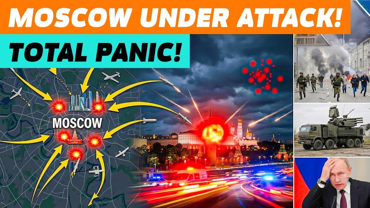 Russian capital under attack: Explosions, panic, and total security failure...