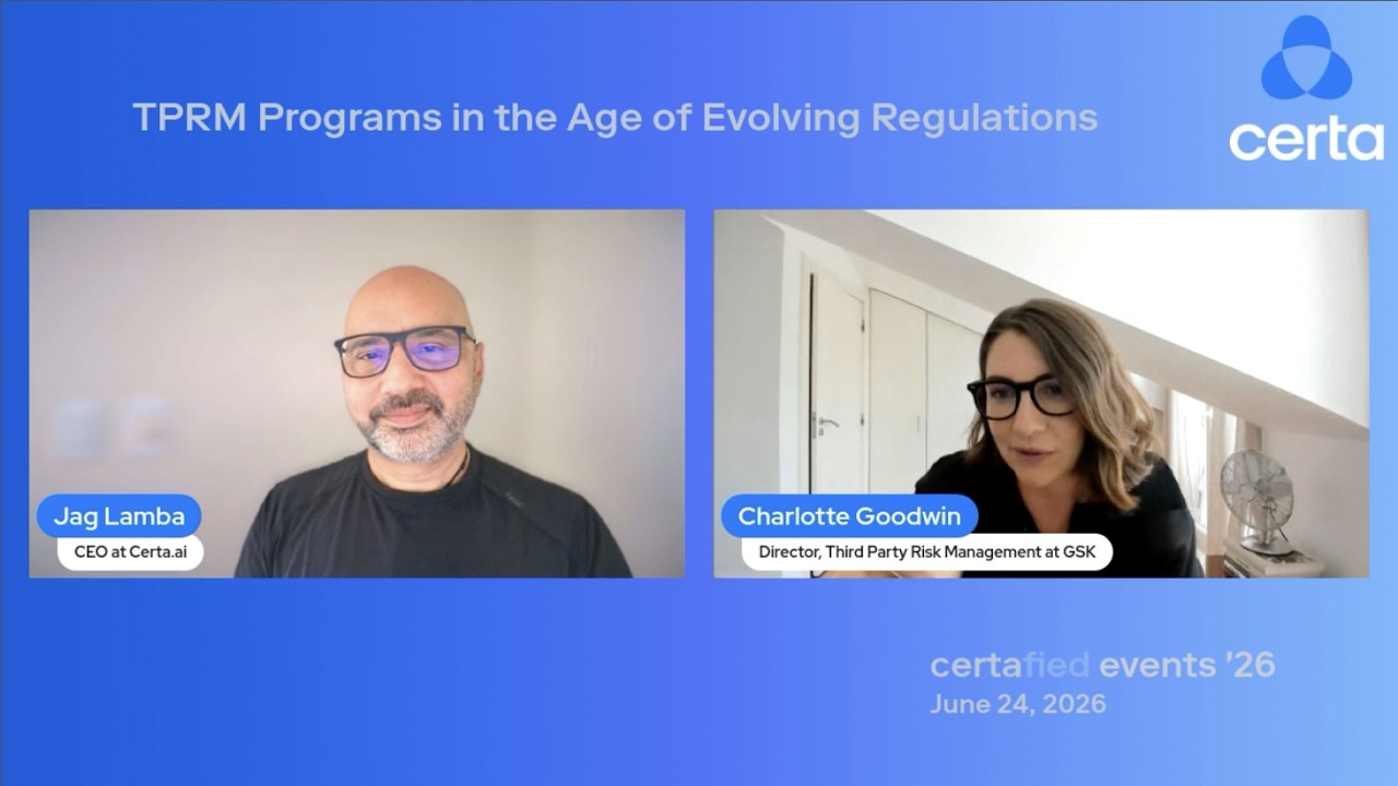 Third-Party Risk Mgmt. (TPRM) the Age of Evolving Regulations (w/ GSK's Charlotte Goodwin)