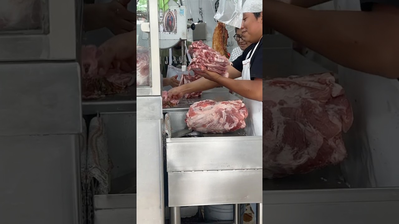 Buying FRESH MEAT in Mexico #mexico #meat #beef