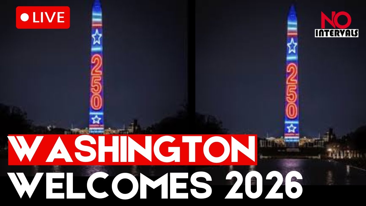 LIVE: Washington Monument Lights Up on New Year’s Eve to Welcome 2026 | NEW YEAR SPECIAL
