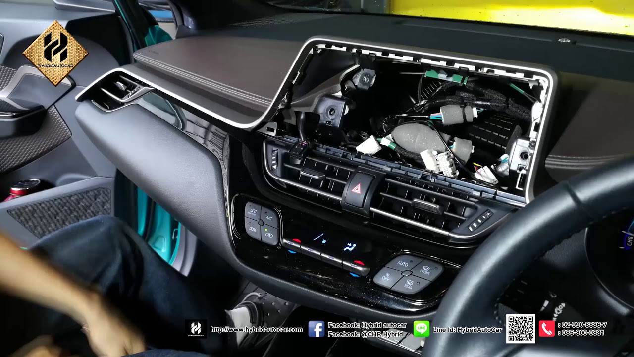 รีวิว วิธีติดตั้ง Total USB,ปลั๊กปลดล๊อค,ฝาครอบเซ็นเซอร์ ไฟรถยนต์ Toyota C-HR-โดย HYBRID AUTO CAR