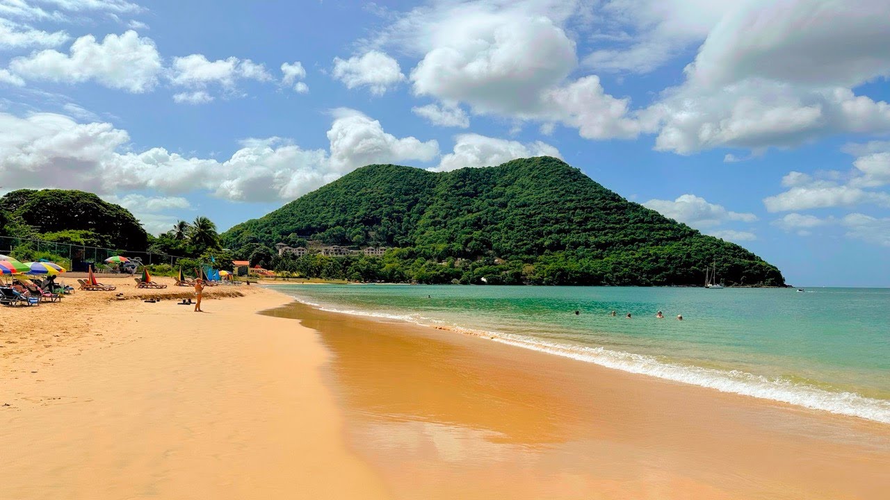 St. Lucia Port Day: Port Views, Shopping + Reduit Beach