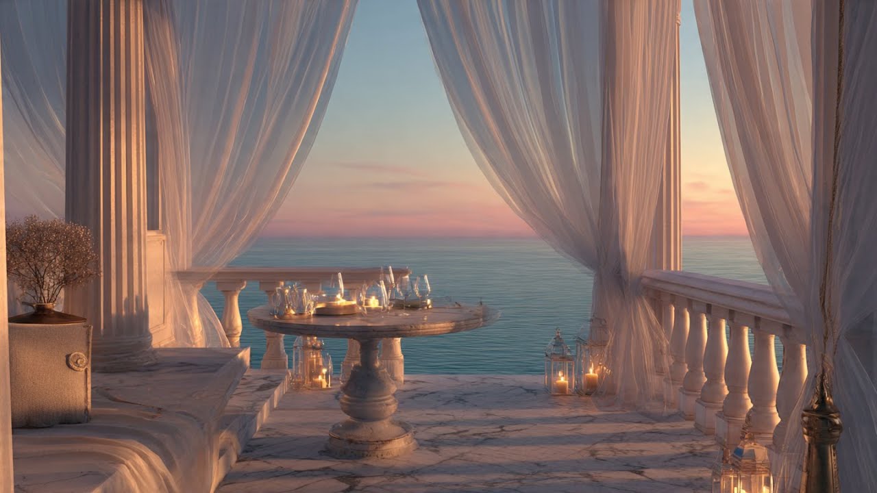 Silent Horizon 🌅 Italian Sunset Calm & Peaceful Mediterranean Ocean Ambience 4K
