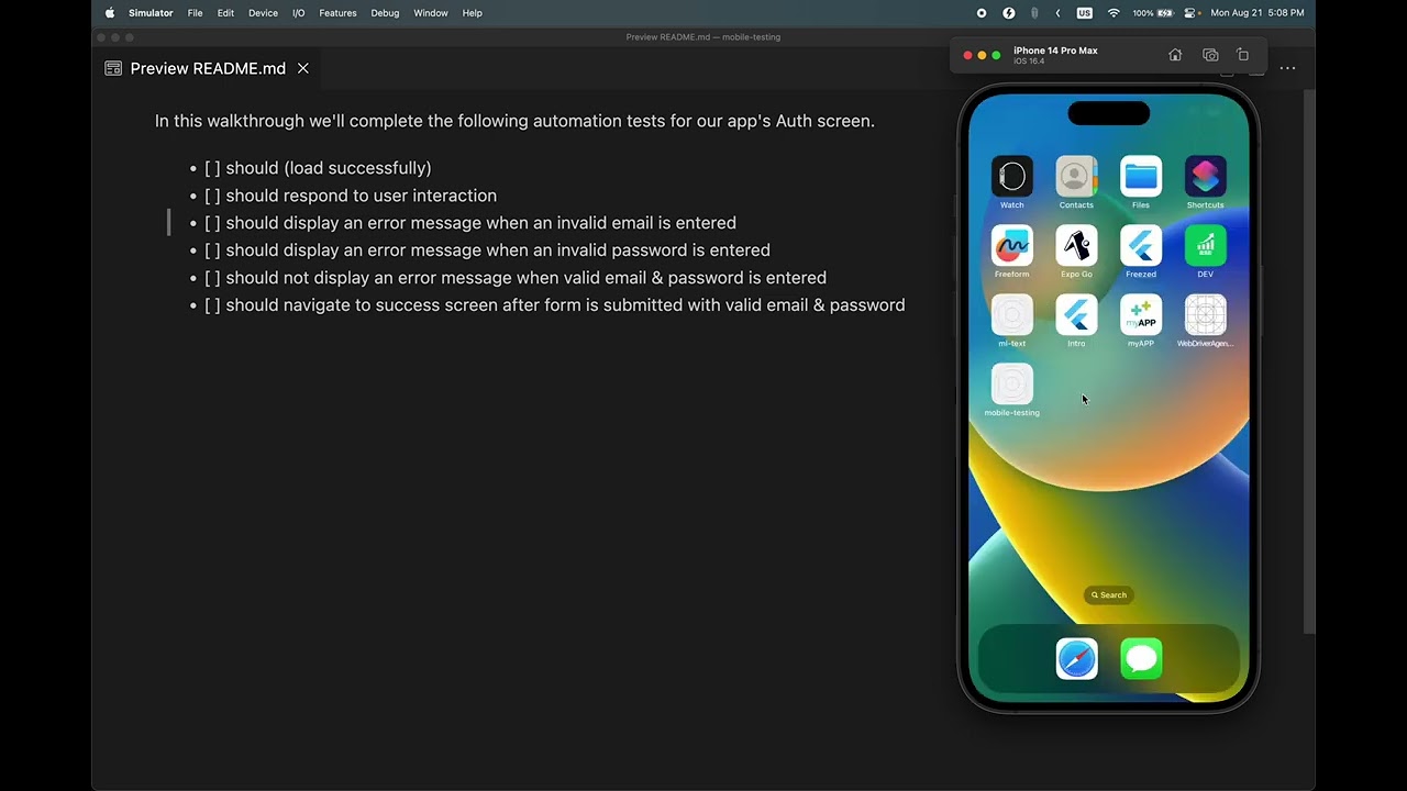 Appium & Mocha Demo for Software Test Automation