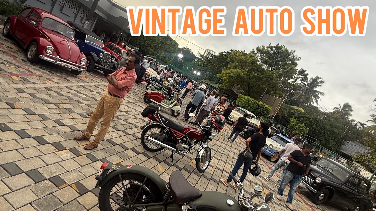 Visiting a vintage auto show in Kochi!!!