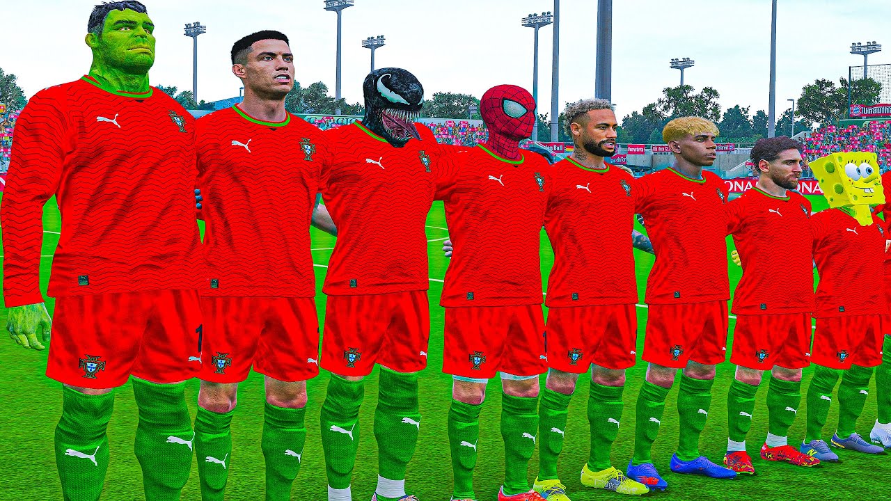 RONALDO,MESSI, SpiderMan, NEYMAR🌍 ماذا لو حدث رونالدو وميسي وسبايدرمان ونيمار وكل الستارز يلعبون معا