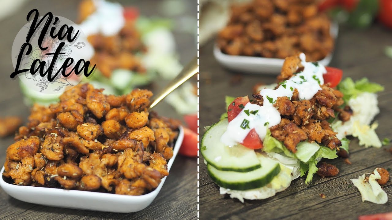 Wie ich mein Erbsenprotein zubereite I griechische Art I Fleischersatz selbermachen