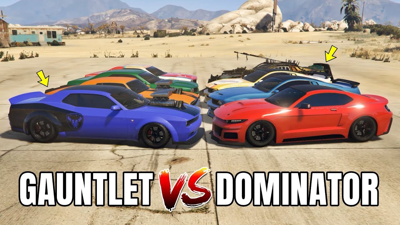 GTA 5 ONLINE - GAUNTLET VS DOMINATOR (WHICH IS FASTEST?)