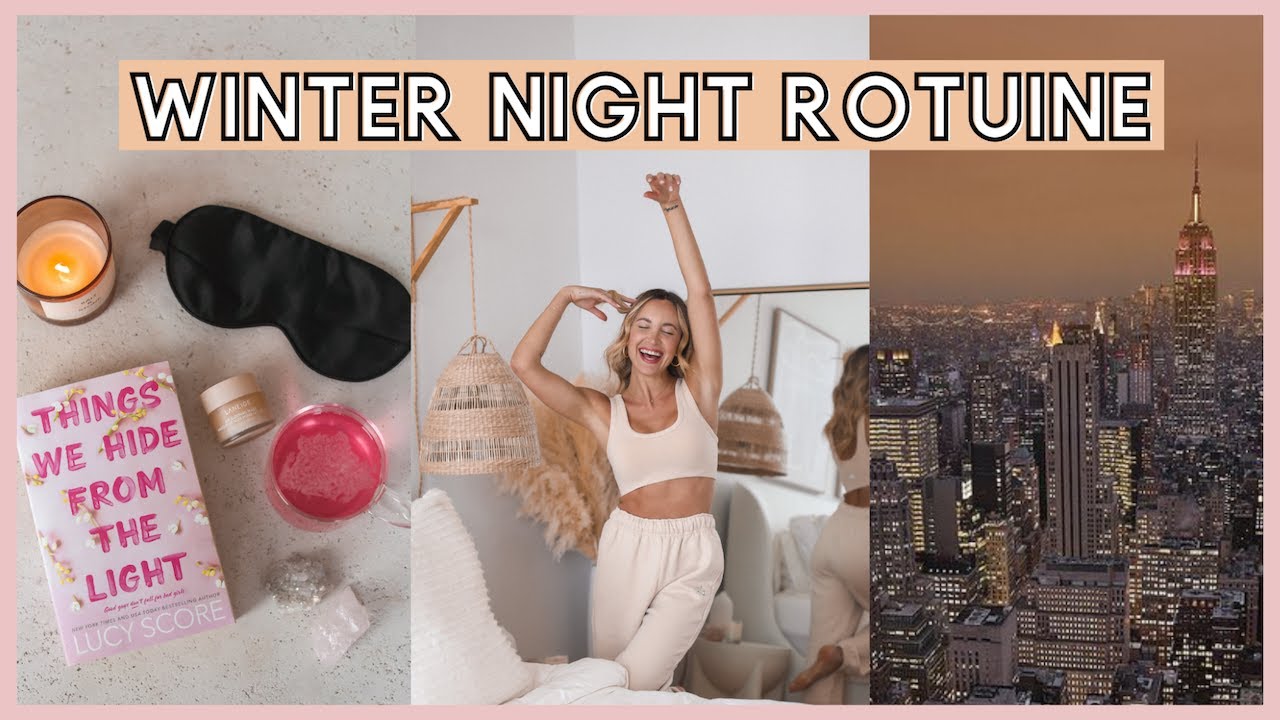 (VLOG) winter night routine in new york city 🌙 😴 realistic, healthy & balanced | 7am wake up | 2024