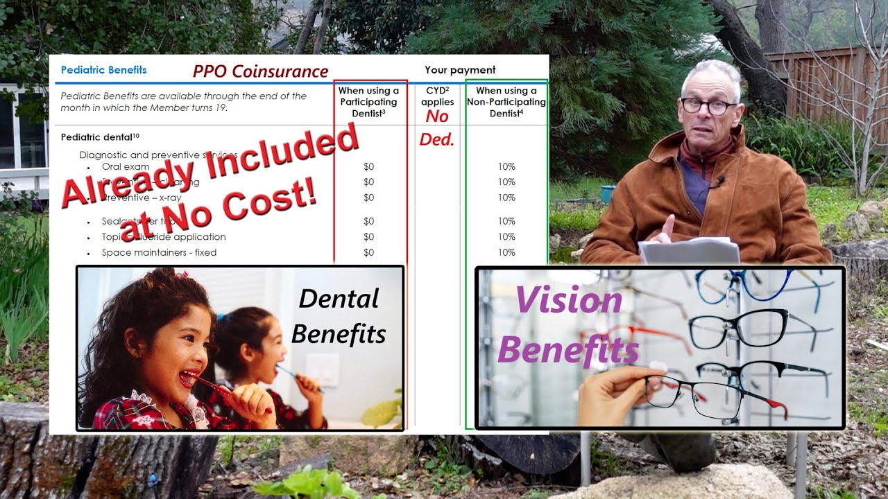 Children's Dental and Vision Coverage at No Cost!
