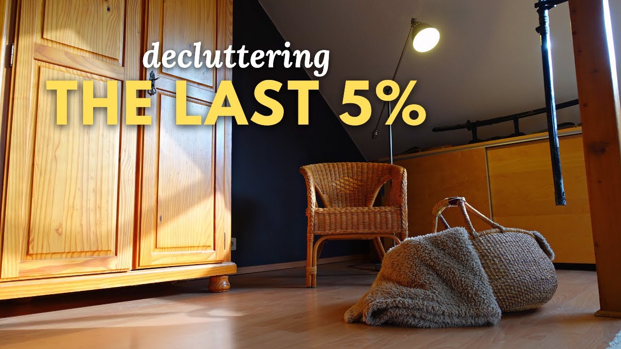 Minimalist apartment declutter: The last 5% (sustainable)