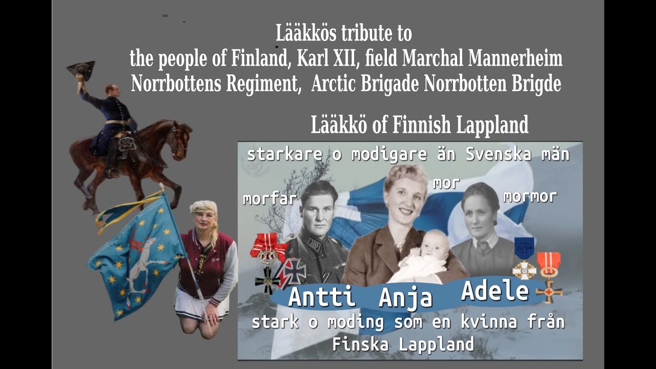 Tribute to Karl XII, Finnish regiments, Norrbottens Regemente, Norrbottens brigade, Arctic warfare