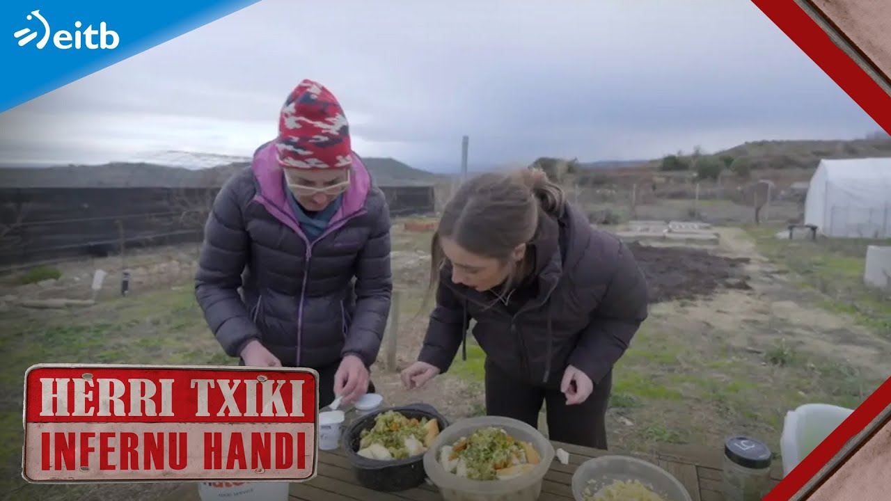 Plater konbinatua gosaltzen dute Mirenen oiloek ''El Poderoso'' baratzean