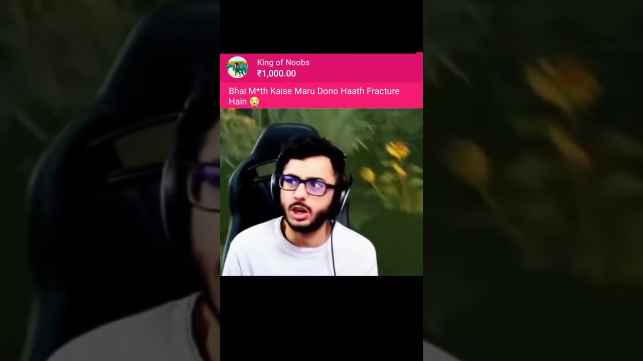 carryminati funny super chat reaction 😂😂