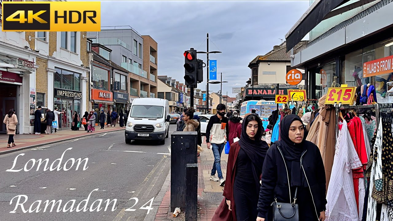 London Ramadan Walk - 2024 ☪️ Green Street EID/RAMADAN shopping [4K HDR]