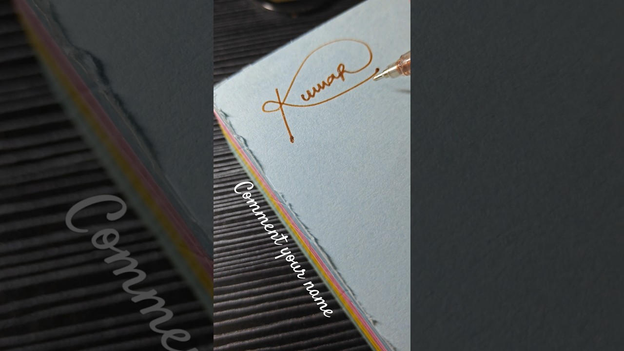 Unlock the Secrets of Ink Art: Master Kumar signature Techniques Revealed #sign #calligraphyart