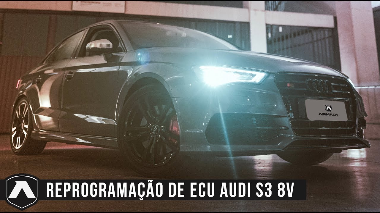 Essa Audi S3 (8V) ficou com 390cvs e 51kgfm após a preparação Stg2 Armada Performance