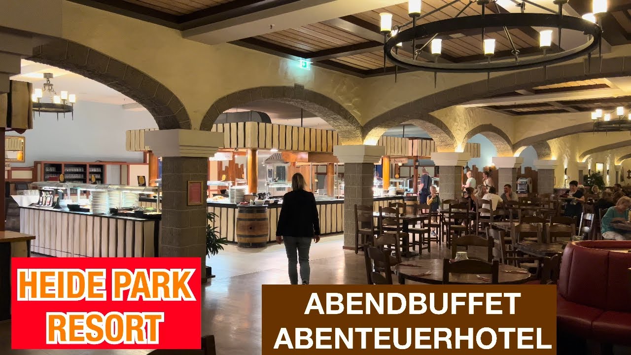 Abendbuffet im Abenteuerhotel des Heide Park Resorts Soltau