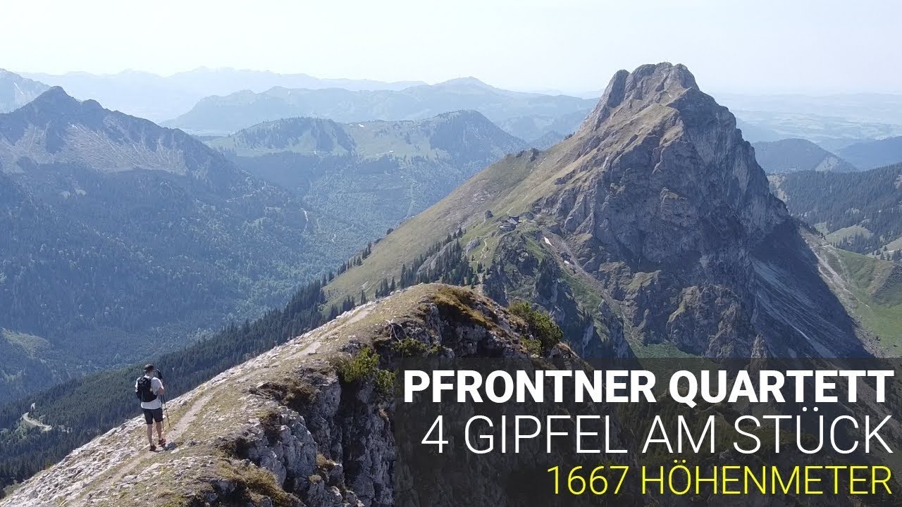 Pfronten Quartett | 4 Gipfel an einem Tag | Roßberg, Brentenjoch, Aggenstein und Breitenberg