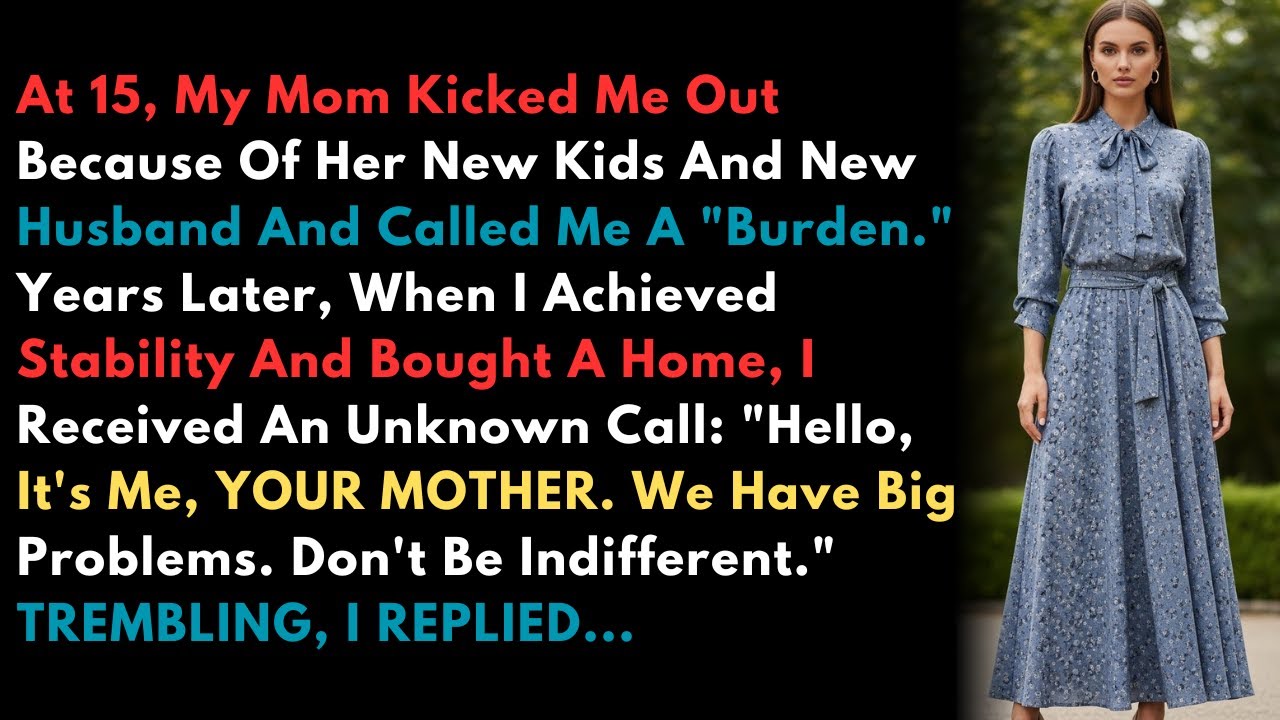 At 15, My Mom Kicked Me Out Because Of Her New Kids And New Husband And Called Me A 
