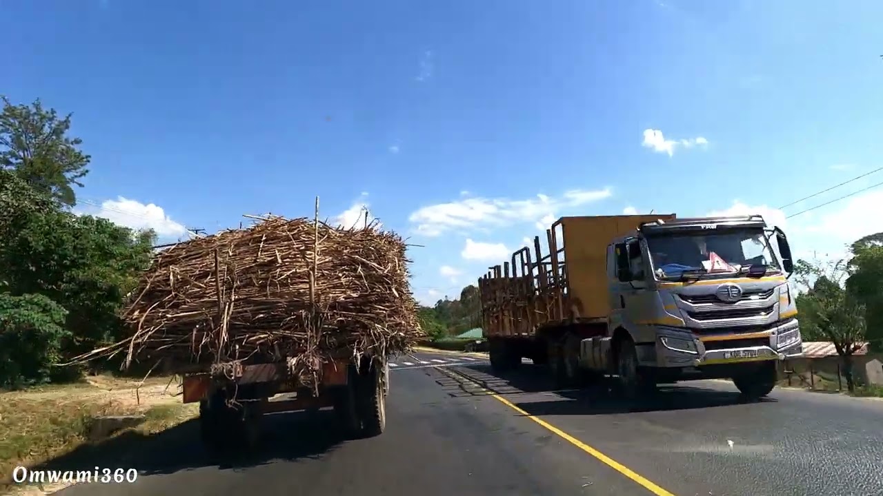 Driving on Kakamega Webuye Road around Malava in Kakamega County