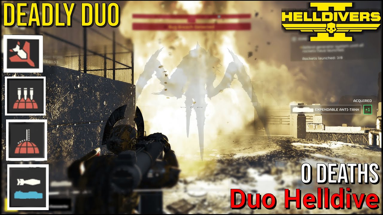 Helldivers 2 - Deadly Duo - EATing Elites - Evacuate High Value Assets
