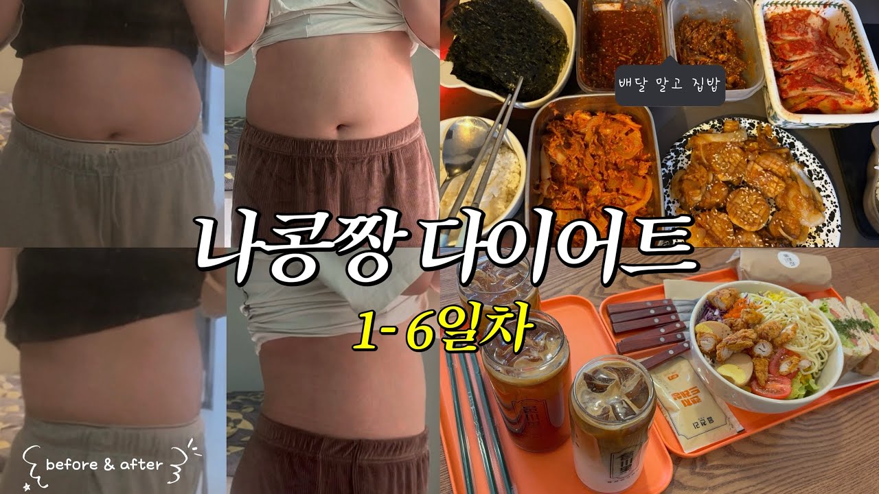 다이어트 1–6일차 브이로그 | 시작은 천천히