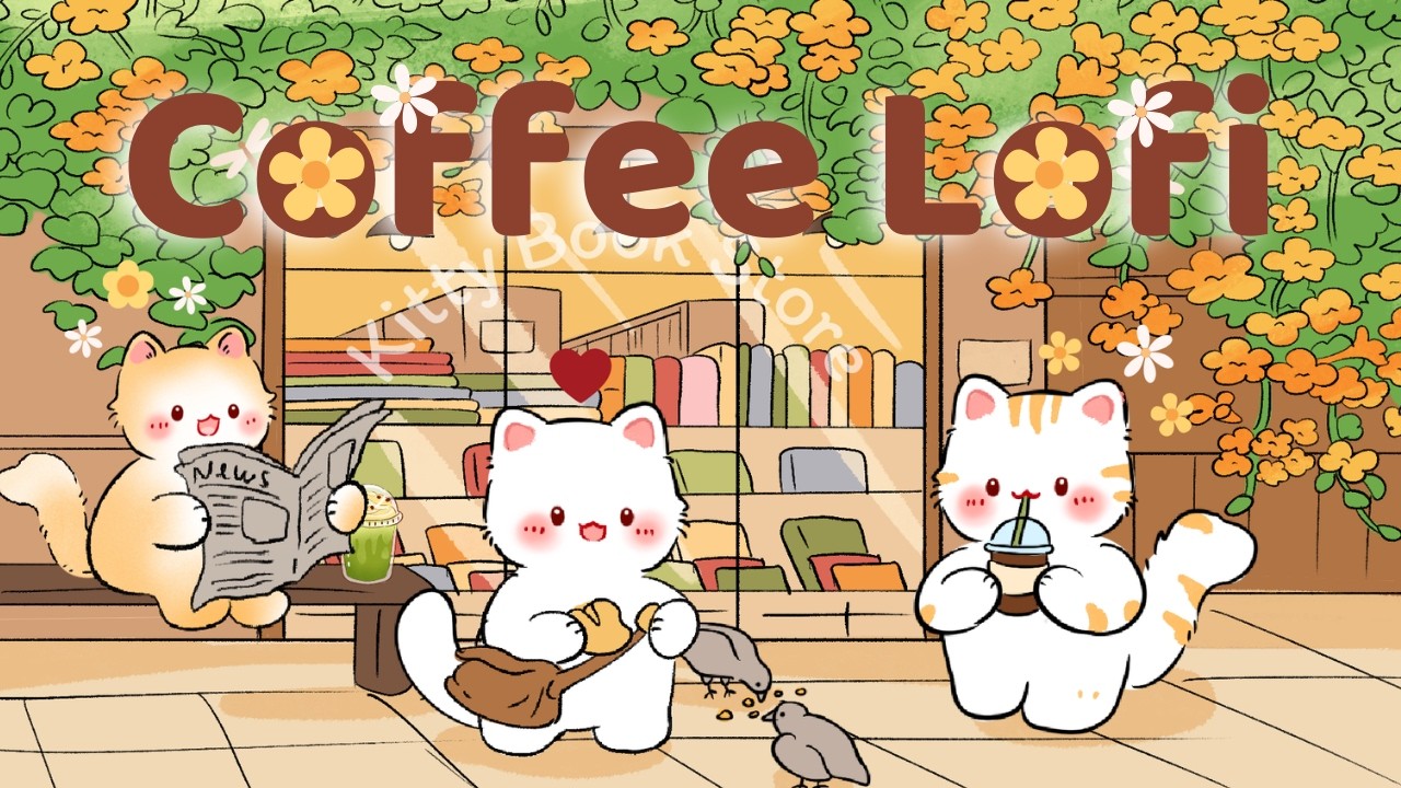 Lofi Coffee Shop☕🌸2 Hour Cafe Song 🌺🎵 Stream cafe ✨cute & relaxing music 🍪 Make Your Day Better✨