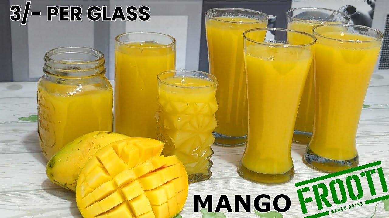 Mango Frooti Recipe | Only 2 Ingredient Mango Frooti Recipe | Homemade Mango Frooti | Mango Recipes
