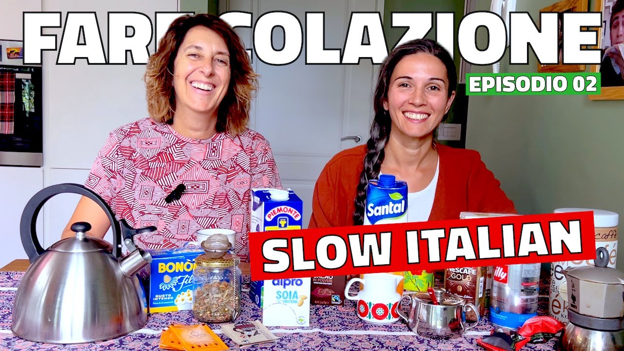 Italiano Lento 🇮🇹 Episodio 2: FARE COLAZIONE e Bevande | Impara l&rsquo;italiano ascoltando #italiano
