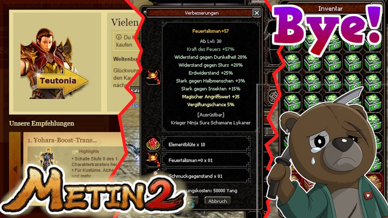 Metin2 DE | Bye Bye AZRAEL & HALLO ???? | Let&acute;s Play Metin2.de Azrael | Vossi