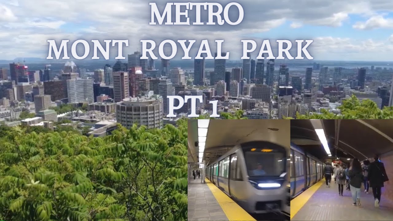 Taking the metro to Mont Royal park :2022 Montreal P T 1