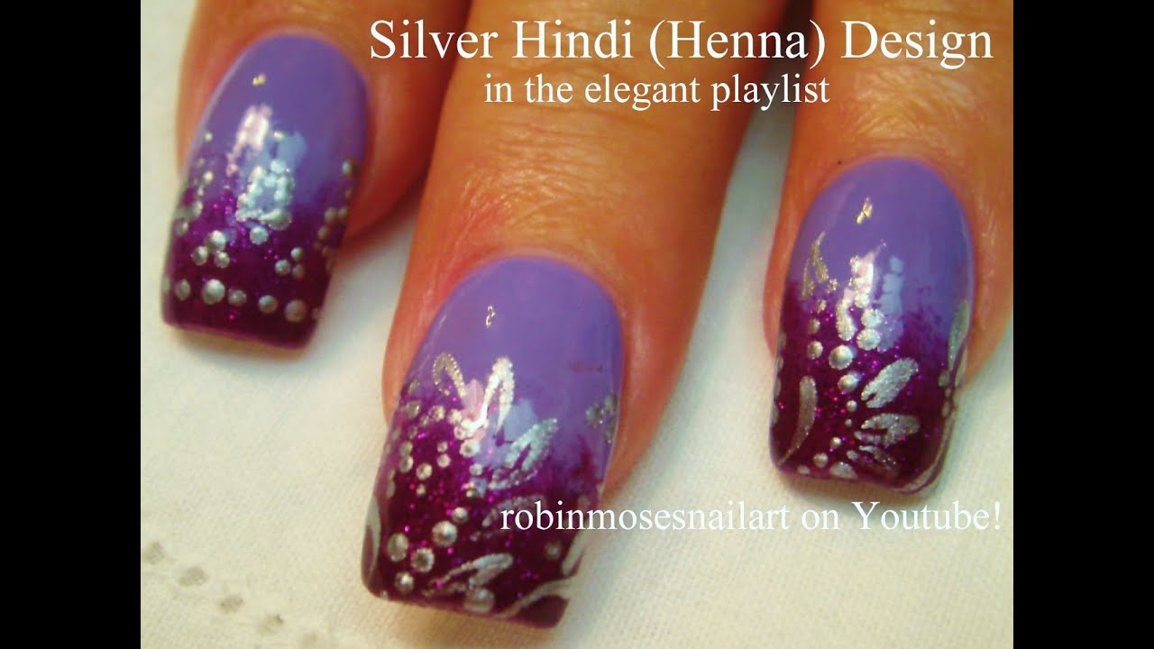 3 Nail Art Tutorials | Easy DIY Silver Henna Nail Art designs