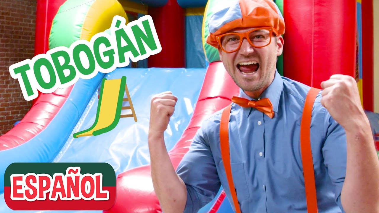 Aprende con Blippi en patio de juegos cubierto de Amy | Videos educativos para niños pequeños